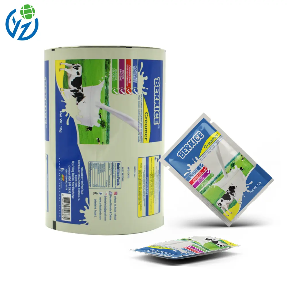 YZ Pack Attractive Printed Plastic Roll Film for Food Branding